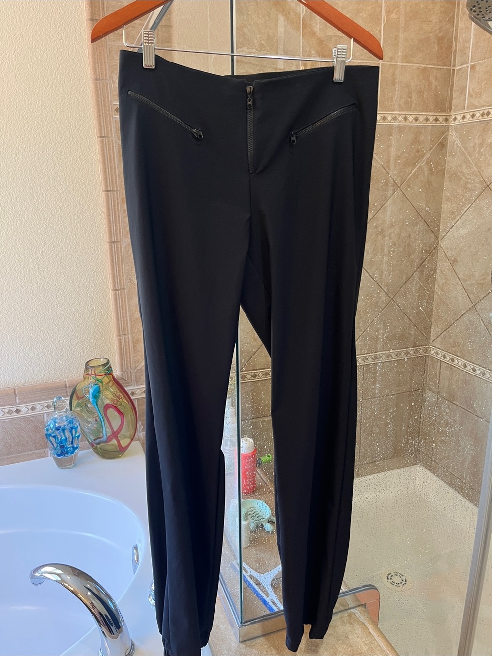 Women's Black Stretch Slim Dress Pants